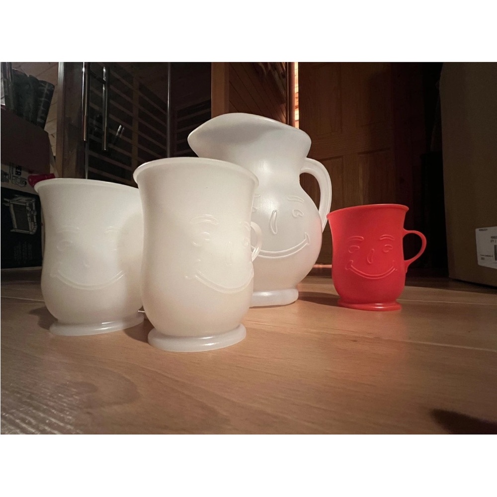 Vintage Kool Aid  Face Pitcher and Mug Set